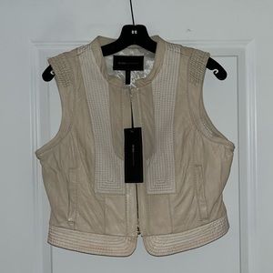 BCBG Maxazria Leather Vest